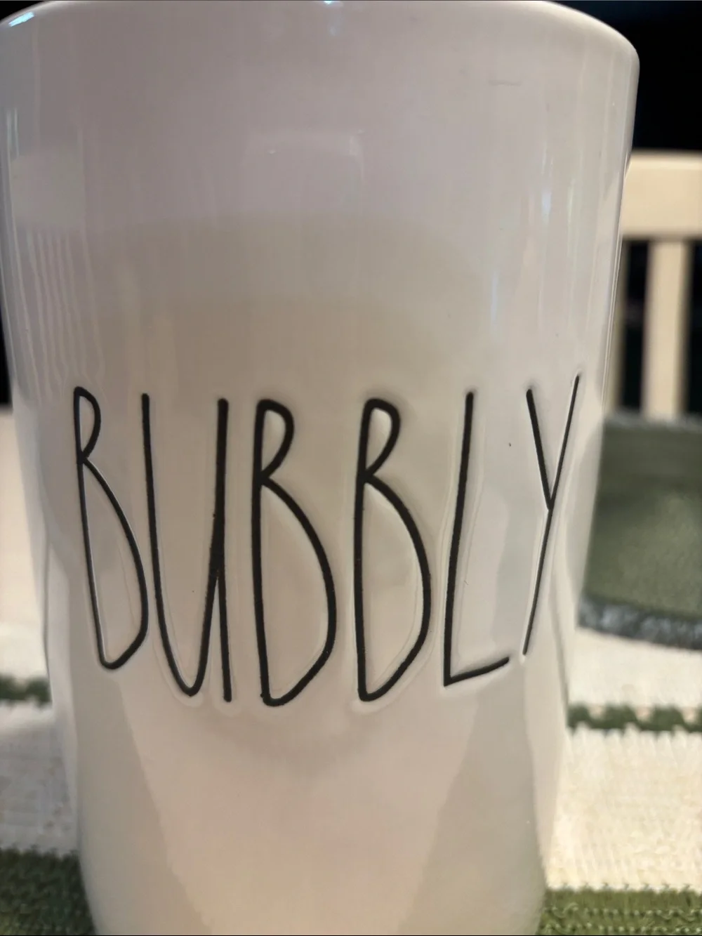 Rae Dunn Ceramic Bubbly Wine Bottle Chiller